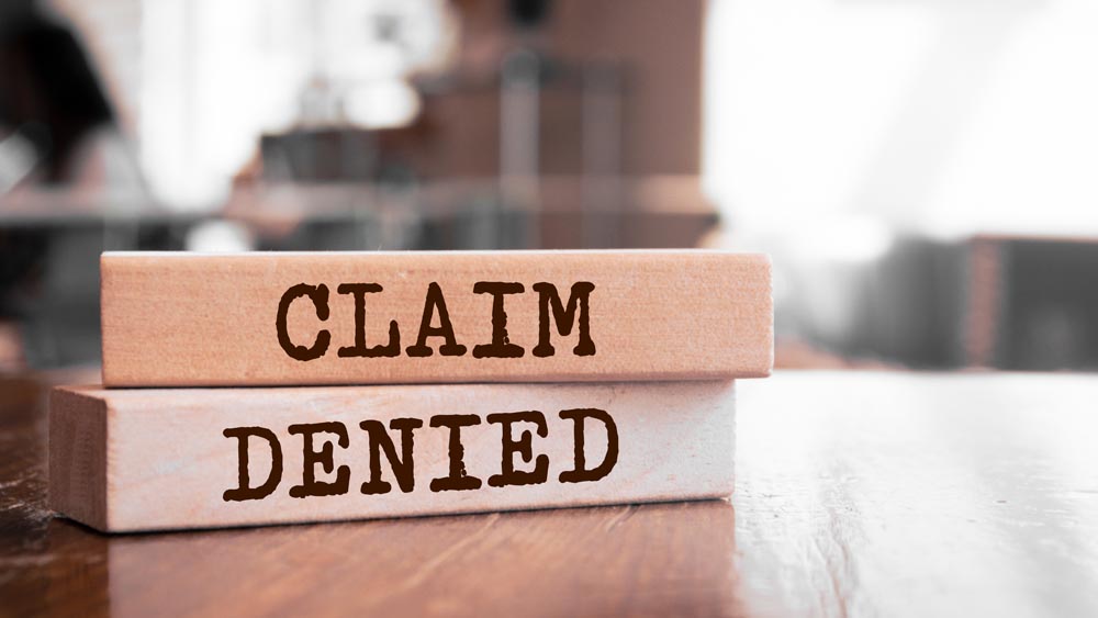 Insurance Claim denied for damage restoration services