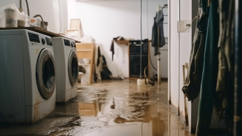 Assess your washing machine flood damage by inspecting floors and look for mold growth.